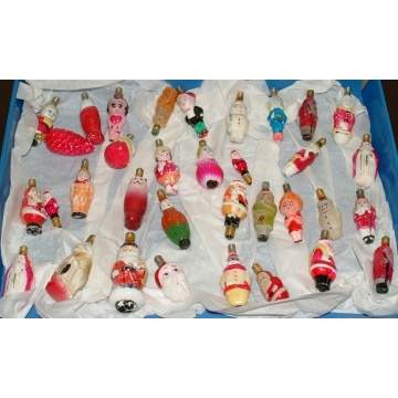 Group of Glass 34 Christmas Bulbs