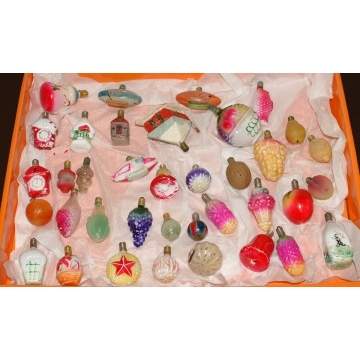 Group of Glass 34 Christmas Bulbs