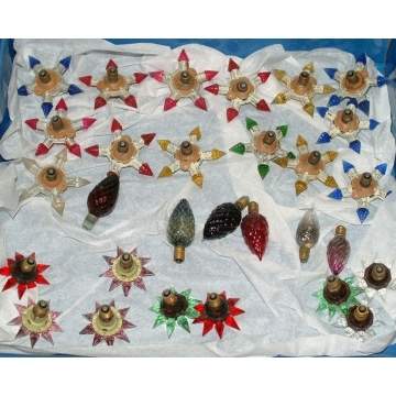 Group of Glass Christmas Bulbs