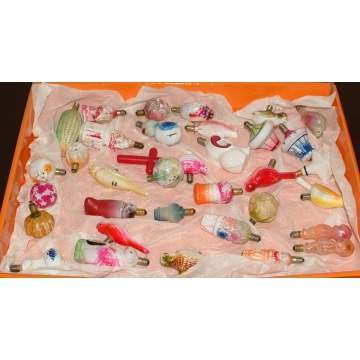 Group of 35 Glass Christmas Bulbs