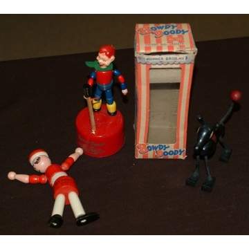 Group of Jointed Wood Characters