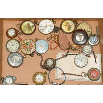 Group of 20 Toy Pocket Watches
