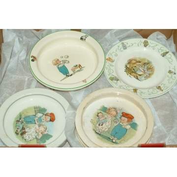 Group of 7 Baby Plates