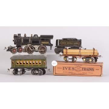 Ives #1152 Engine, Tender #25 & Misc. Cars