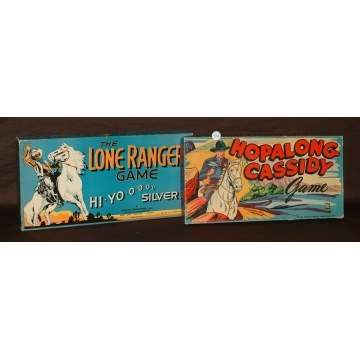 Milton Bradley Hopalong Cassidy #4047 & Parker Bros. The Lone Ranger
