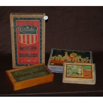 Group of 4 Building Block Sets