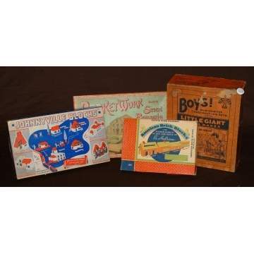 Group of 4 Block, Construction & Basket Sets