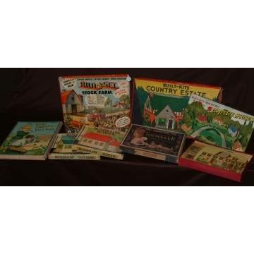 Group of 8 Misc. villages, houses, etc.