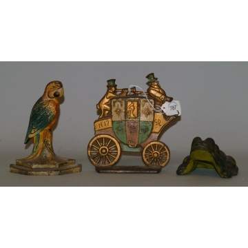 3 Cast Iron Doorstops