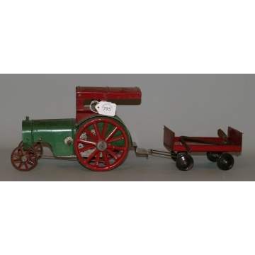 Structo Painted Tin Tractor