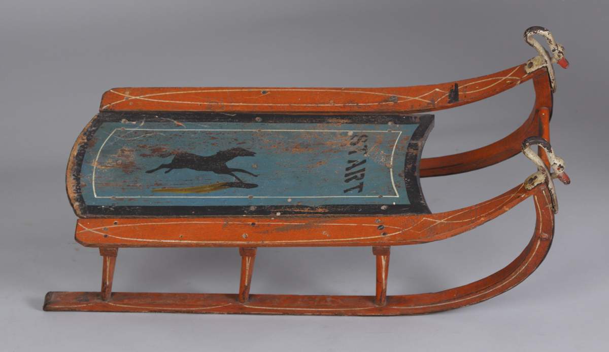 19th Cent. Child’s Sled | Cottone Auctions