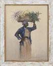 Elizabeth O'Neill Verner (1883-1879) Woman carrying flower basket