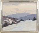 Emile Gruppe (American 1896-1978) "Vermont Hills in Winter"