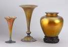 Steuben & Tiffany Gold Vases