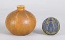 Sgn. Grueby Pottery Boston Vase & Paperweight