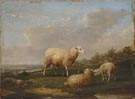 Frans van Severdonck (1809-1889) Sheep scene