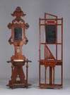 2 Victorian Walnut Hall Trees