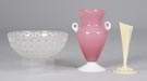 Lalique Bowl & Steuben Vases