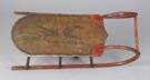 19th cent. Sled w/painted horse decoration