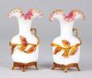 Pair of Victorian Artglass Vases