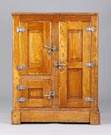 Oak Icebox w/Porcelain Interior