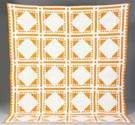 Orange & White Coverlet