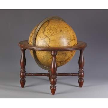 Josiah Loring 1841 Terrestrial Table Globe