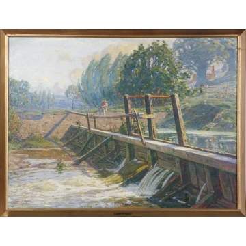 John J. Inglis (American, 1876-1946) "Allen Creek Landscape"