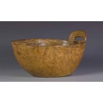 Early 19th Cent. Burl Bowl w/Handles