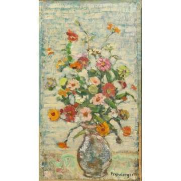 Maurice Brazil Prendergast (American, 1858-1924) Flowers - Still life