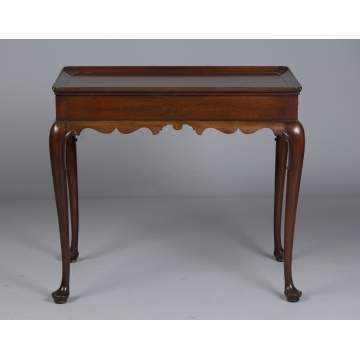 Colonial Williamsburg Kittenger Queen Anne Mahogany Tea Table
