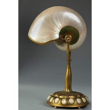 Fine Tiffany Studios Nautilus Lamp