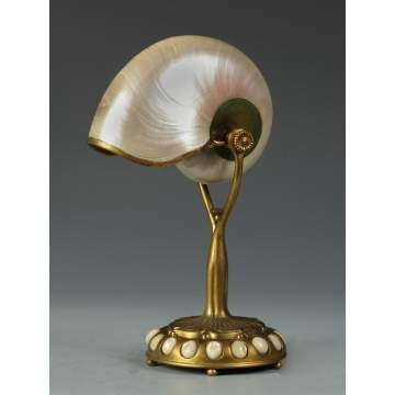 Fine Tiffany Studios Nautilus Lamp