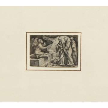 Sgn. PG Miniature Etching