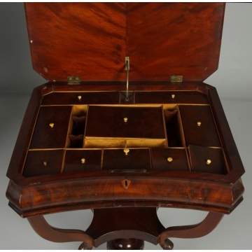 Early 19th Cent. Mahogany Sewing Stand