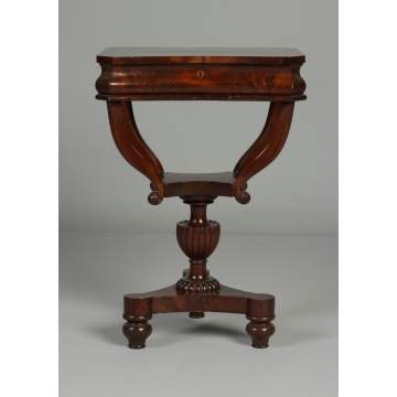 Early 19th Cent. Mahogany Sewing Stand