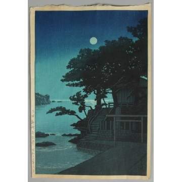 Kwase Hasui (Japanese, 1883-1957) Wood Block Print