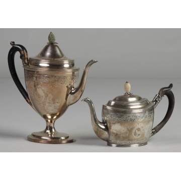Sterling Coffee and Tea Pot