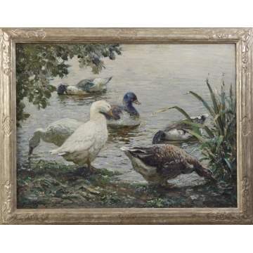 Abbott Fuller Graves (American, 1859-1936) "The Duck Pond"