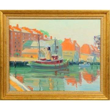 James Dexter Havens (American 1900-1960) Canal Scene