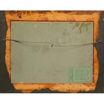 George Matthew Bruestle (American 1871-1939) Landscape w/barn