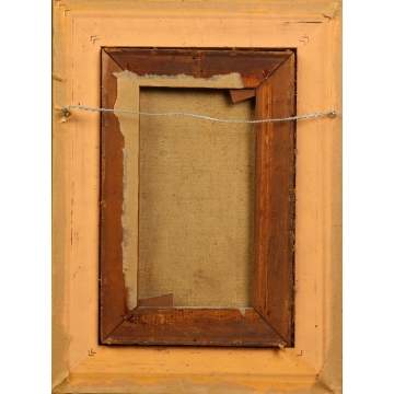 Unsigned O/C of Young gentleman holding cigarette