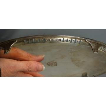 3 Hester Bateman Sterling Oval Footed Trays