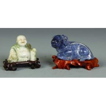 Carved Jade & Marble