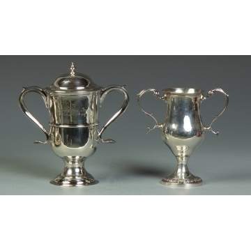 2 Early Silver Chalices