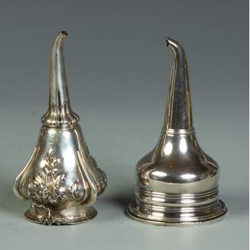 2 Silver Strainers/Funnels