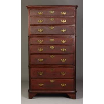 18th Cent. Cherry, Southern 8 Drawer Chest
