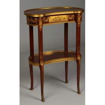 Fine French Mahogany 1 Drawer Stand