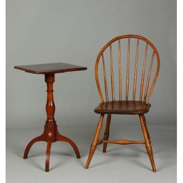 Candle Stand & Windsor Side Chair