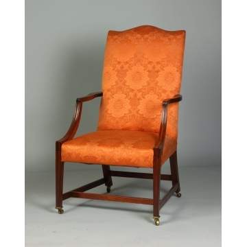 Hepplewhite Mahogany Lolling Chair 